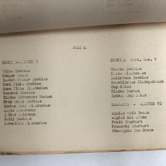 Vintage Selected Recipes The German - - American Women's Club 1950 - Unsearched - Picture 10 of 16